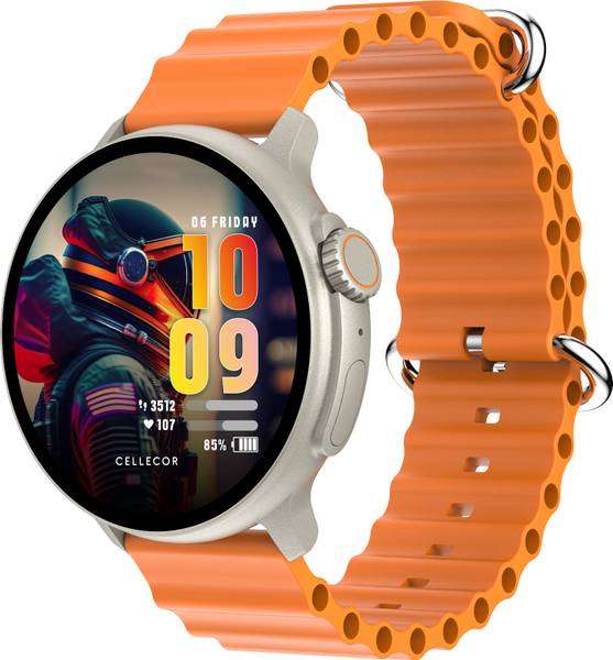 Cellecor RAY 1.43" AMOLED Display | 700 NITS | AOD | BT-Calling | AI Voice | Split Screen Smartwatch