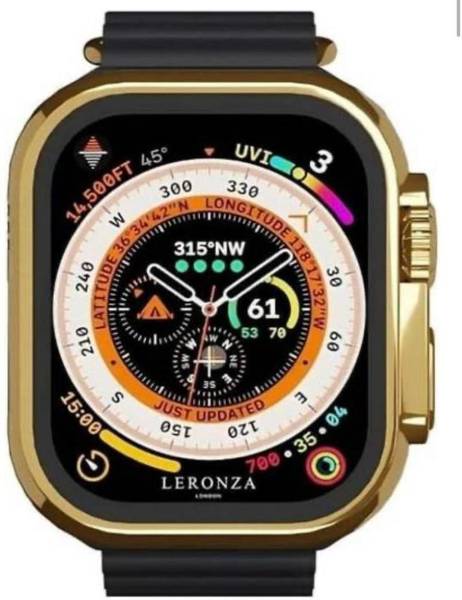 MSO T900 Ultra 2.09 Infinite Display Smart Watch( Gold Dial With Black Strap) Smartwatch