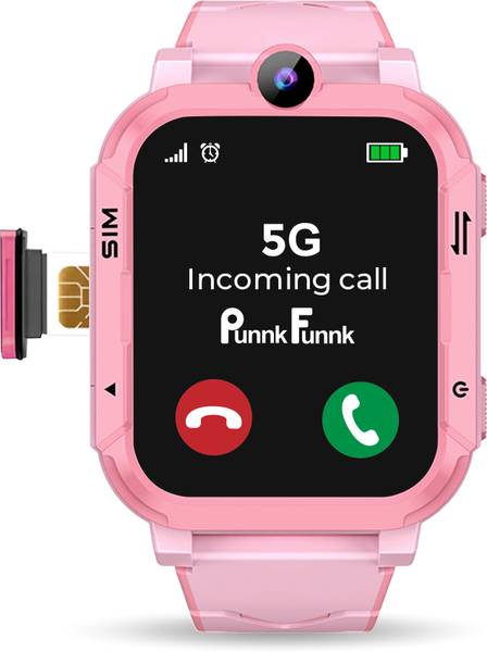 PunnkFunnk Safeguard 4G/ 5G Smart Watch for Kids - Video Call, GPS, and Family Alerts Smartwatch