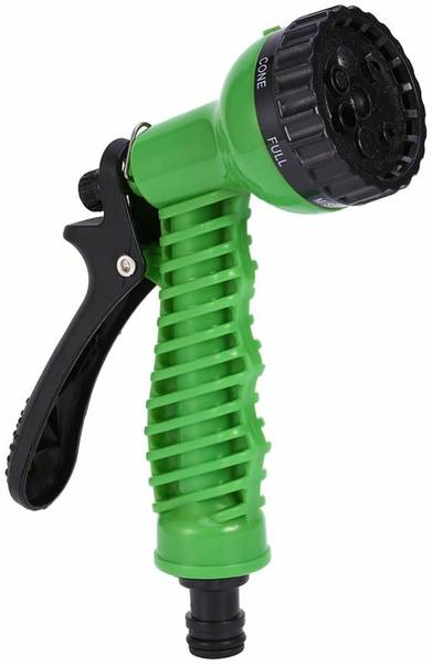 sarrah Plastic 7 Pattern High Pressure Garden Hose Nozzle Water Spray Gun (Green) 50 L Hose-end Sprayer