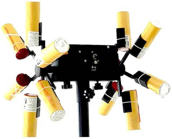 india trendz Fountain Double Electric Windmill Fireworks Firing System Snow Machine