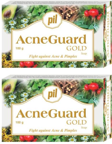 Pil Acneguard Gold Soap For Clears Pores, Pimples, Acne, Black & Whiteheads
