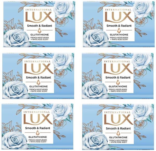 LUX International Smooth & Radiant Bath Soap with Glutathione & French Moisturizer