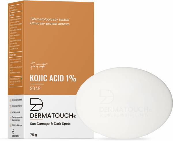 Dermatouch Kojic Acid 1% Soap with Glutathione | For Pigmentation & Sun damage
