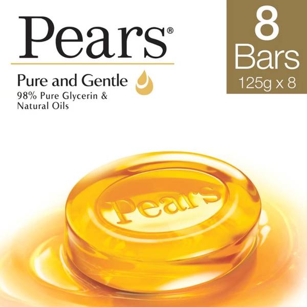 Pears Pure & gentle bar, paraben free for soft skin (8125g)