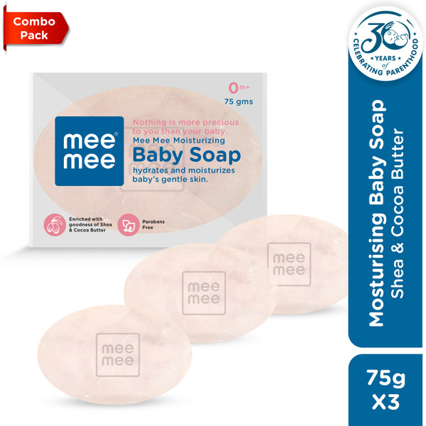 MeeMee Moisturizing Baby Soap (Pack of 3)