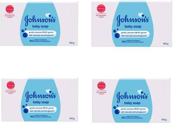 JOHNSON'S Baby Soap 150 gm ( Pack of 4 )