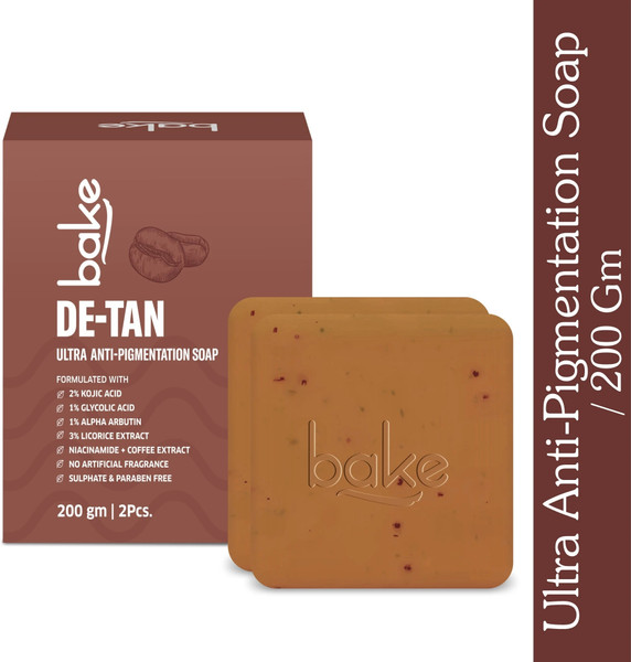 BAKE De-Tan Kaffee-Duschgel – Gegen Pigmentierung & Bräune, Mit Kojisäure, Glykol- & Milchsäure, 250 Ml