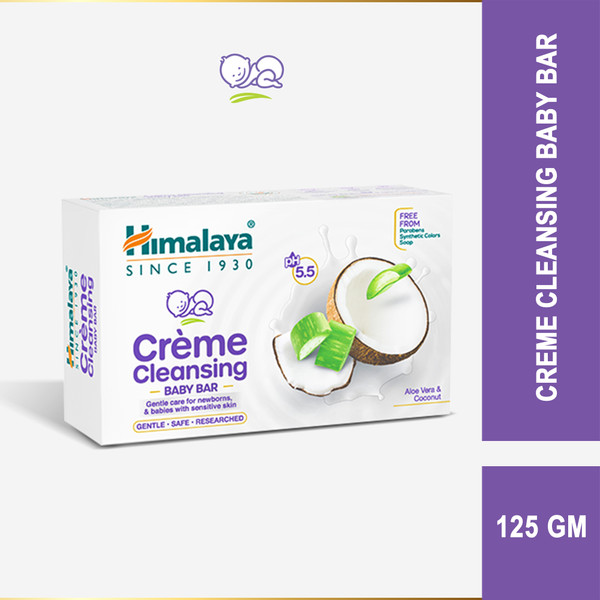 HIMALAYA CREME CLEANSING BABY BAR 125G IND