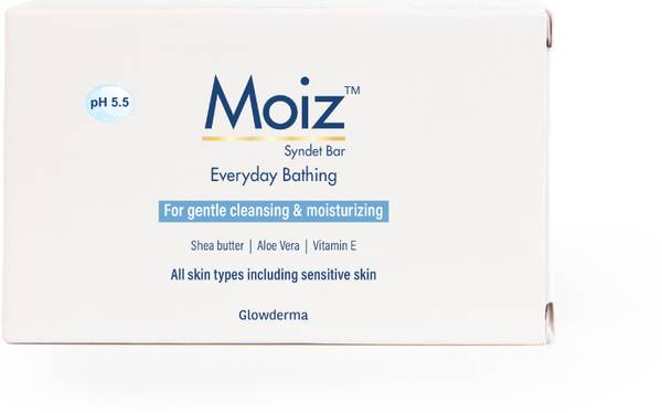 MOIZ Syndet Bathing Bar | pH 5.5 | Paraben, Sulphate & Soap Free| For Sensitive Skin