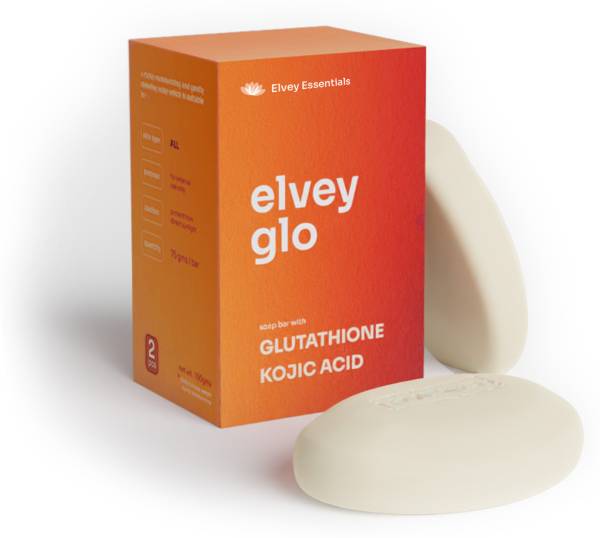 Elvey Essentials Glo Kojic Acid Soap | Glutathione & Arbutin For Skin Brightening & Glow