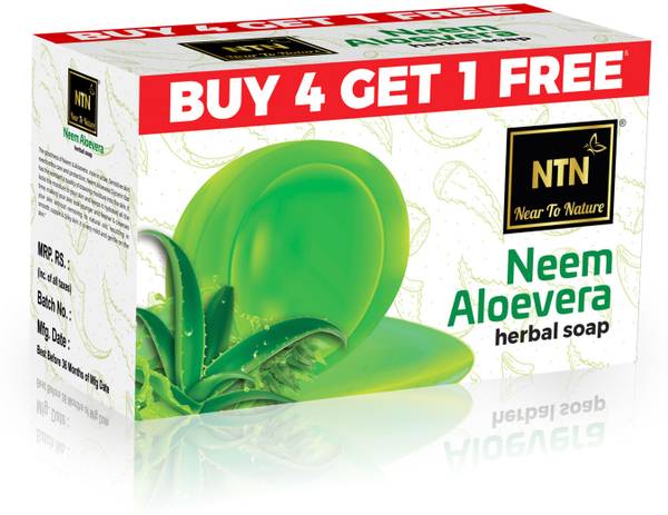 NTN Neem Tulsi Aloevera herbal soap 5*100g
