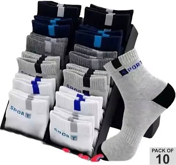 Bahuzo Men Striped Low Cut, Ankle Length