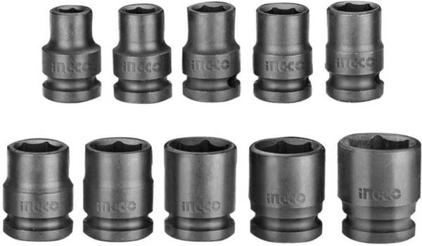 INGCO Ingco 10 pcs 1/2 inch Impact Socket Set Socket Set