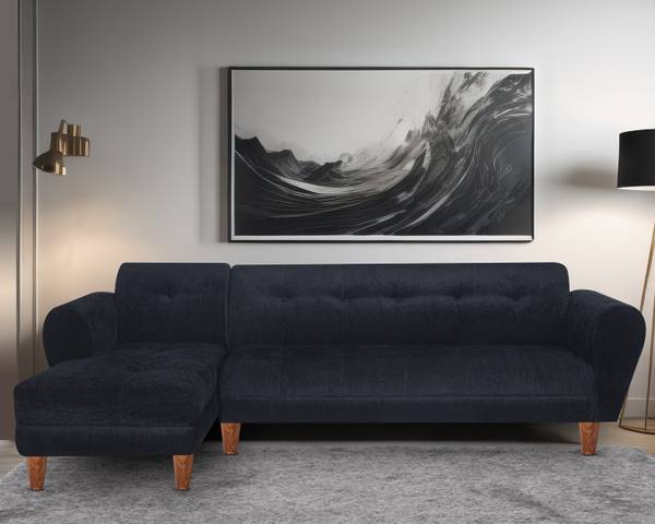 Seventh Heaven Milan 6 Seater Sofa, Extra Spacious, Chenille Molfino Fabric: 3 Year Warranty Fabric 6 Seater Sofa