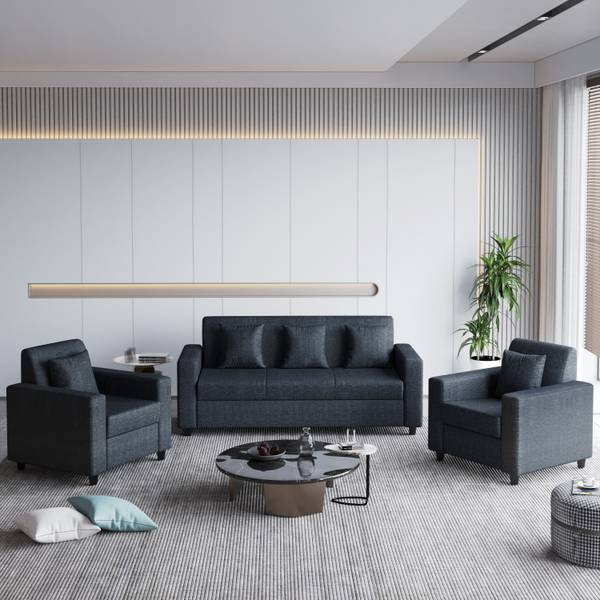 Flipkart Perfect Homes Omega Jute Fabric 3 + 1 + 1 Sofa Set