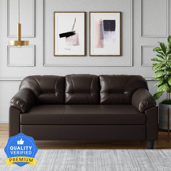 Godrej Interio Rejoice Leatherette 3 Seater Sofa
