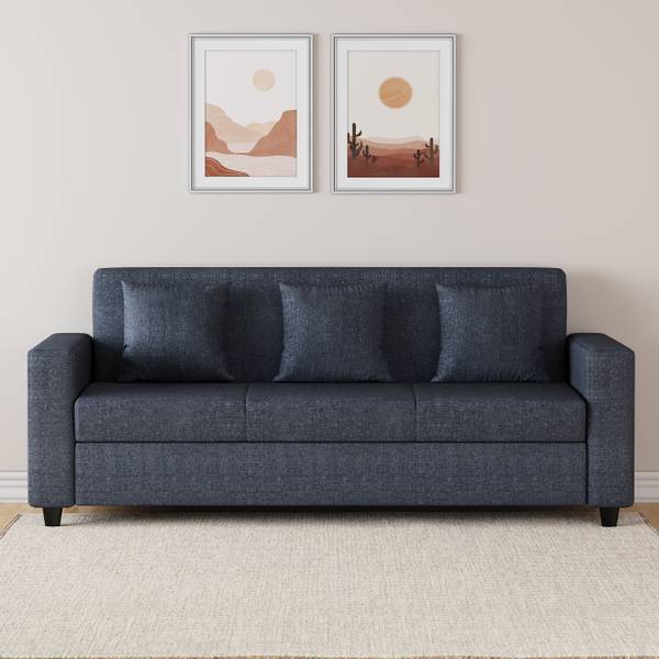 Flipkart Perfect Homes Omega Jute Fabric 3 Seater Sofa