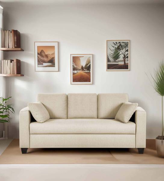 Mintwud from Pepperfry Bingo Fabric 3 Seater Sofa