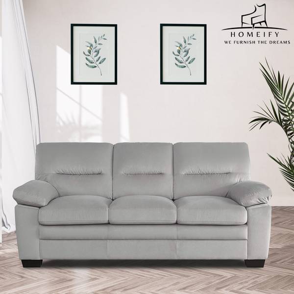 Homeify Dawson 3 Seater Fabric Sofa for Living Room Fabric 3 Seater Sofa