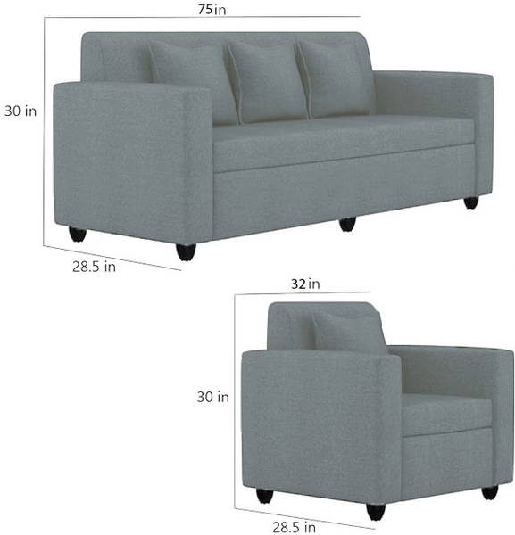 Apostate Morris 3+1 seater Sofa set for Living Room Fabric 3 + 1 Sofa Set