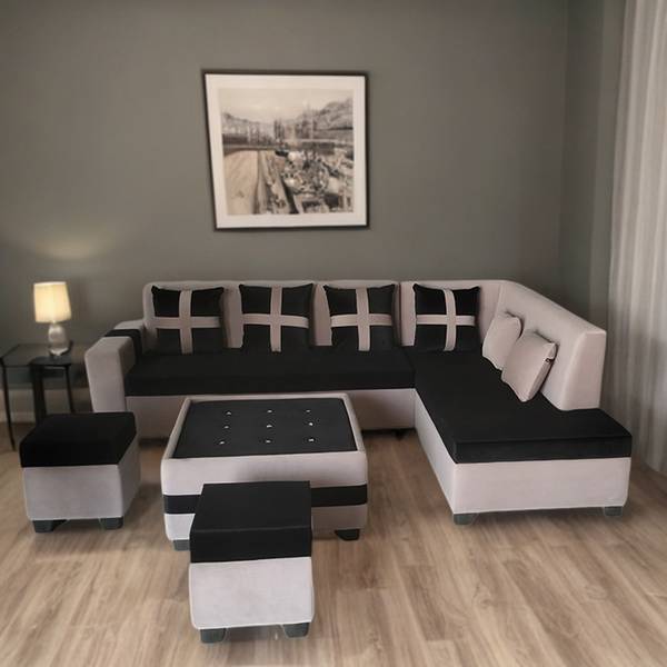 Kendalwood Furniture 8 Seater Sofa Set 2 Ottoman 6 pillow With