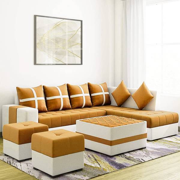 Kendalwood Furniture 8 Seater Sofa Set 2 Ottoman 6 pillow With