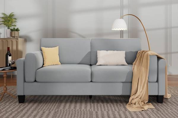 Apostate Kayle 3 Seater Sofa For Living Room Fabric 2 + 1 Sofa Set