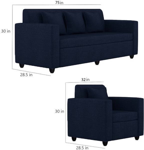 Apostate Morris 3+1 seater Sofa set for Living Room Fabric 3 + 1 Sofa Set