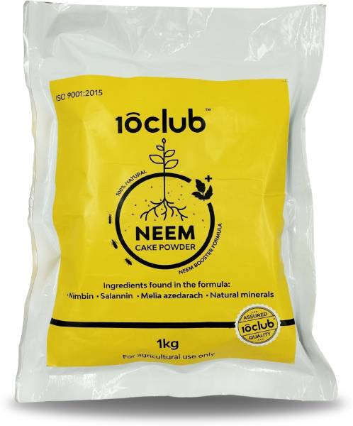 10club Neem Cake Powder for Home Garden - 1Kg | Natural Plant Insecticide for Plants Manure