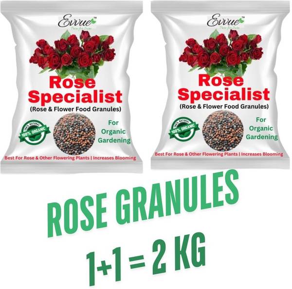 Evvue Rose Plant Special Organic Fertilizer | For Rose and other Flowering Plants Fertilizer, Manure, Potting Mixture