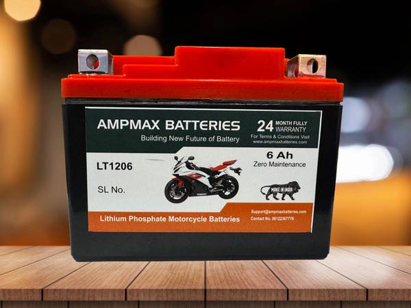 Ampmax Bike Battery LT1206 Lithium Solar Battery