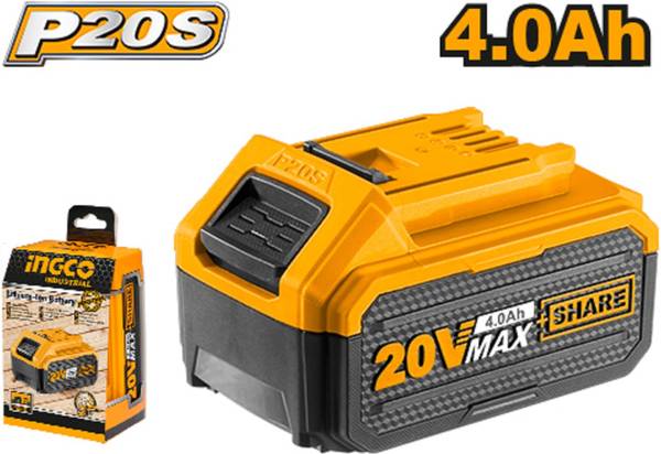 INGCO FBLI2002 Lithium-ion 20V battery pack 4.0AH Lithium Solar Battery