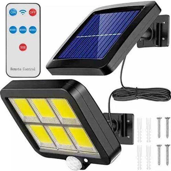 PRSVIKE Solar Motion Sensor Lights - Solar Powered Wireless Night Spotlight For Outdoor Solar Light Set