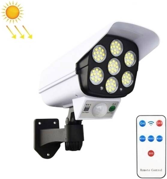 Tazomi Solar Light Outdoor 77 Led Motion Sensor Security Camera Shaped Wall Lamp Solar Light Set