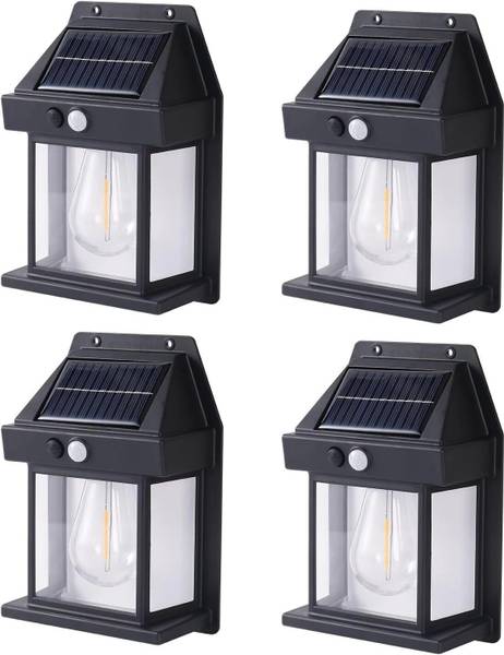 TRUDO Solar Wall Lamp Waterproof ArchiWhimsy Lamp Induction-Black Solar Light Set