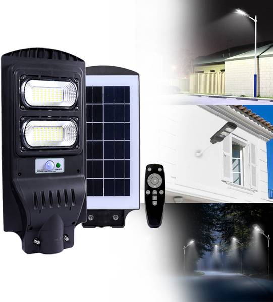 Homehop 60W 96 LED All in One Solar Street Lights ABS Material Cool White light Wall Lamp for Outdoor, Home & Garden with Remote Control, Automatic On...
