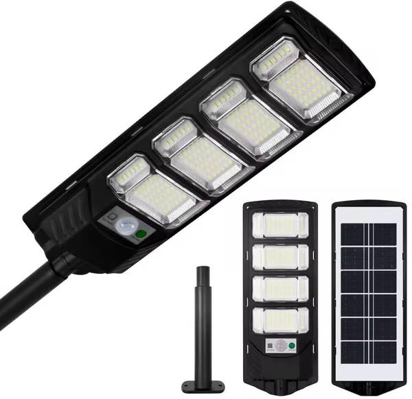 Adiohub Solar Street Lights Outdoor Waterproof 192 LED 80 W Solar Light Set