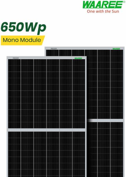WAAREE II 650 Watt 132Cell Mono Perc II Solar Panel