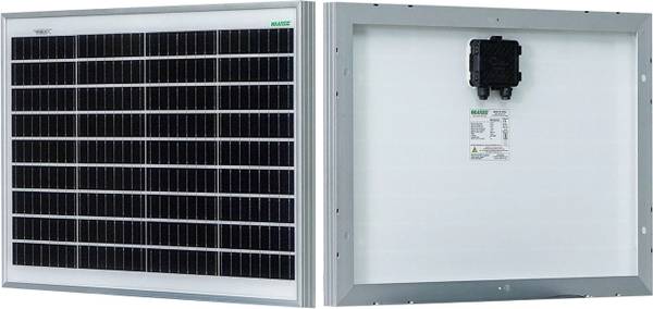 WAAREE 50 Watt-12Volt Monocrystalline Solar Panel