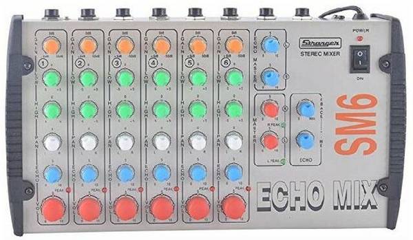soundcraft Stranger SM-6 6 Channel with Echo Mixer Analog Sound Mixer
