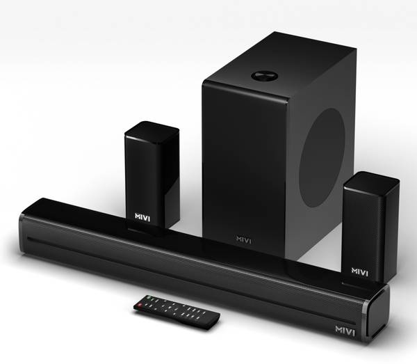 Mivi Fort Sonic 400 Soundbar, 400W, 5.1 Channel, Multi-Input and EQ Modes, BT v5.3 400 W Bluetooth Soundbar