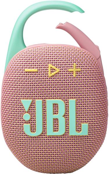 JBL Clip 5 with 12hrs of Playtime,Pro Sound, Integrated Carabiner,Dust & Waterproof 7 W Bluetooth Speaker