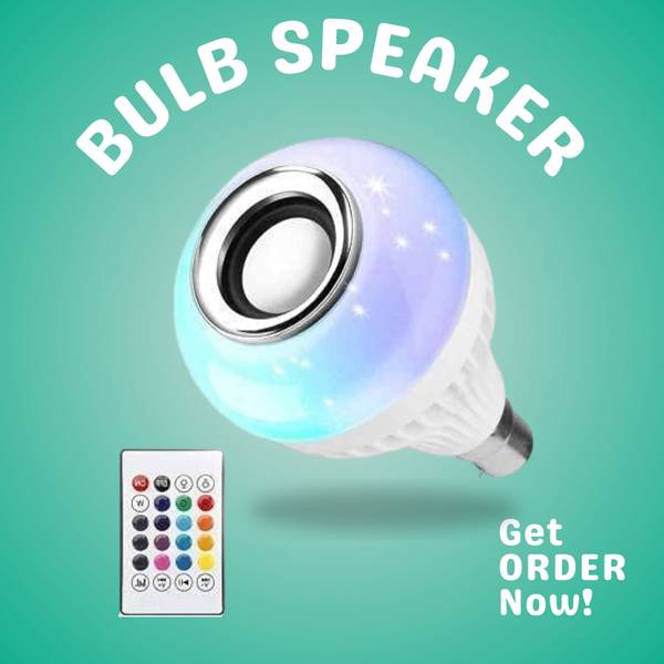 Clairbell DJ BOX LED Music Blub with RGB Light Changing In-build Bluetooth SpeakerTH85 12 W Bluetooth Home Audio Speaker