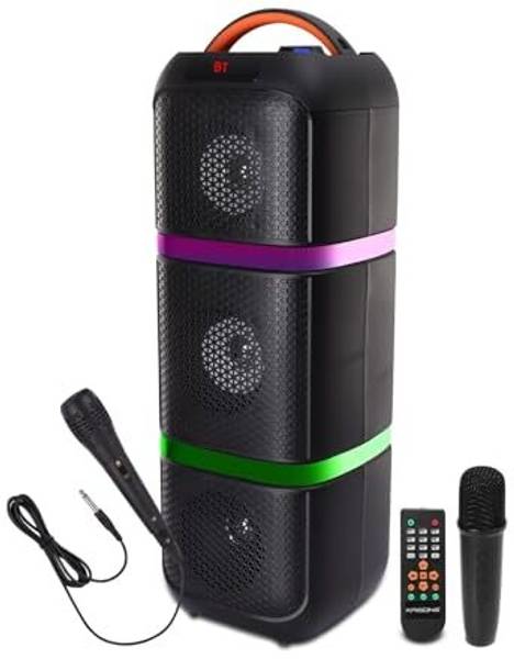 KRISONS Eternal Tripple 4" Woofer 1000 Home Theater Bluetooth Party Speaker 1000 W Bluetooth Home Audio Speaker