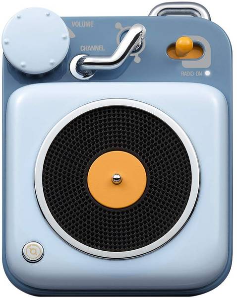 Muzen Mini Button Vintage Radio with Old Fashioned Classic Style 3 W Bluetooth Home Audio Speaker