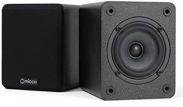 Micca Covo-S 2-Way Passive Bookshelf Speakers, Amplifier Required, Not For Turntable 25 W Home Theatre