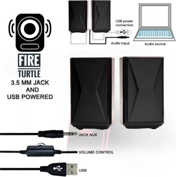 fire turtle Bass Sub woofer for PC Laptop /Desktop Speaker 10 W Laptop/Desktop Speaker