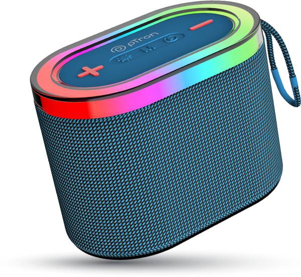 PTron Funk Echo / Fusion Pop w/ 12W Pristine Sound, RGB Lights,10Hrs Playtime,Portable 12 W Bluetooth Home Audio Speaker