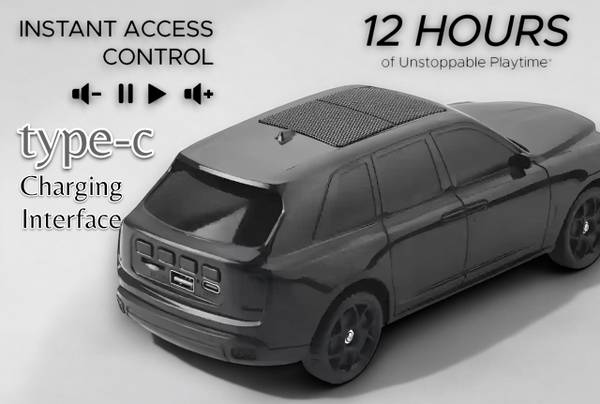 Shamsa X14 (PORTABLE CAR BLUETOOTH SPEAKER) Dynamic Thunder Sound Auto Series 8 W Bluetooth Speaker